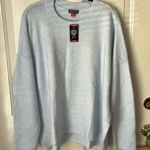Vine Camuto Sweater ~ Frozen / Light Blue ~ Size XL